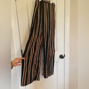 High Waist Wide Leg Flowy Pants